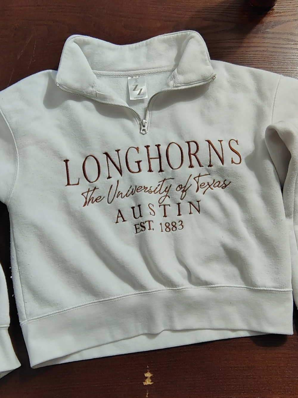 Texas longhorns half zip sweatshirt size small